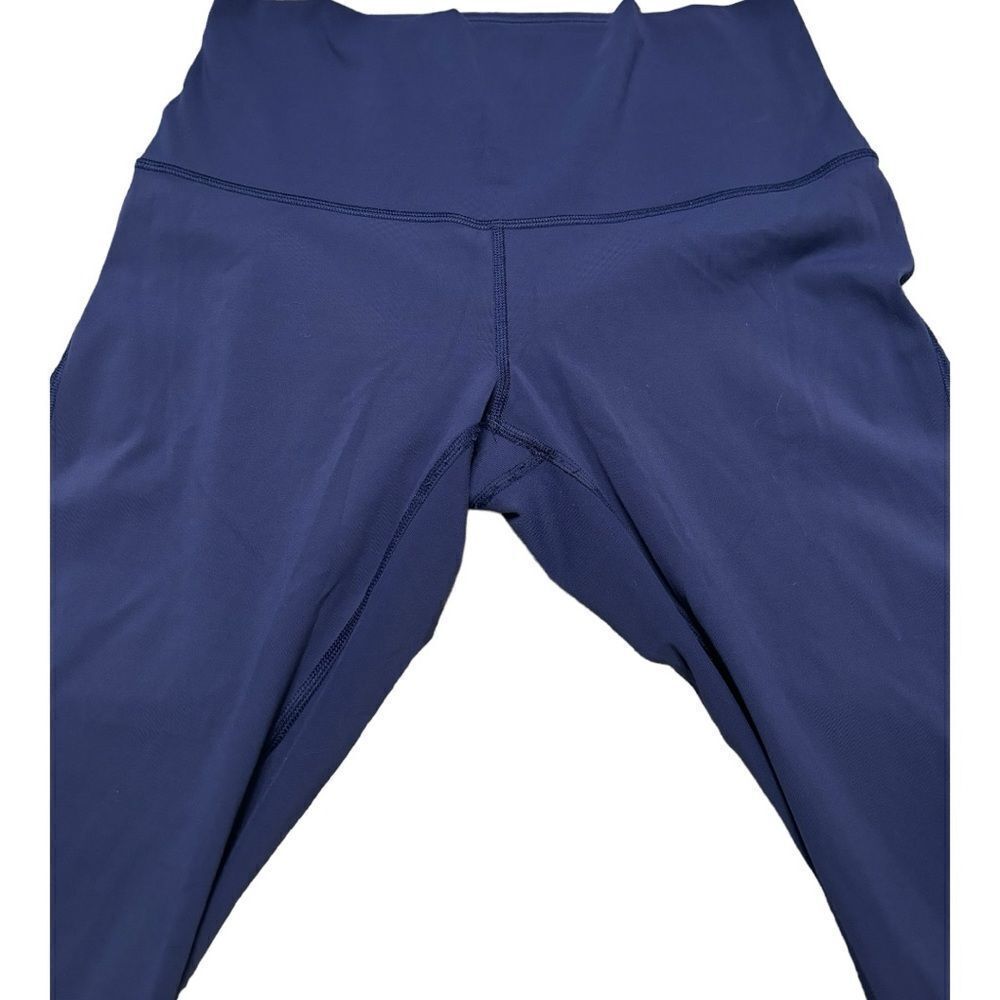 LULULEMON•Paneled Navy Leggings - Picture 3 of 8
